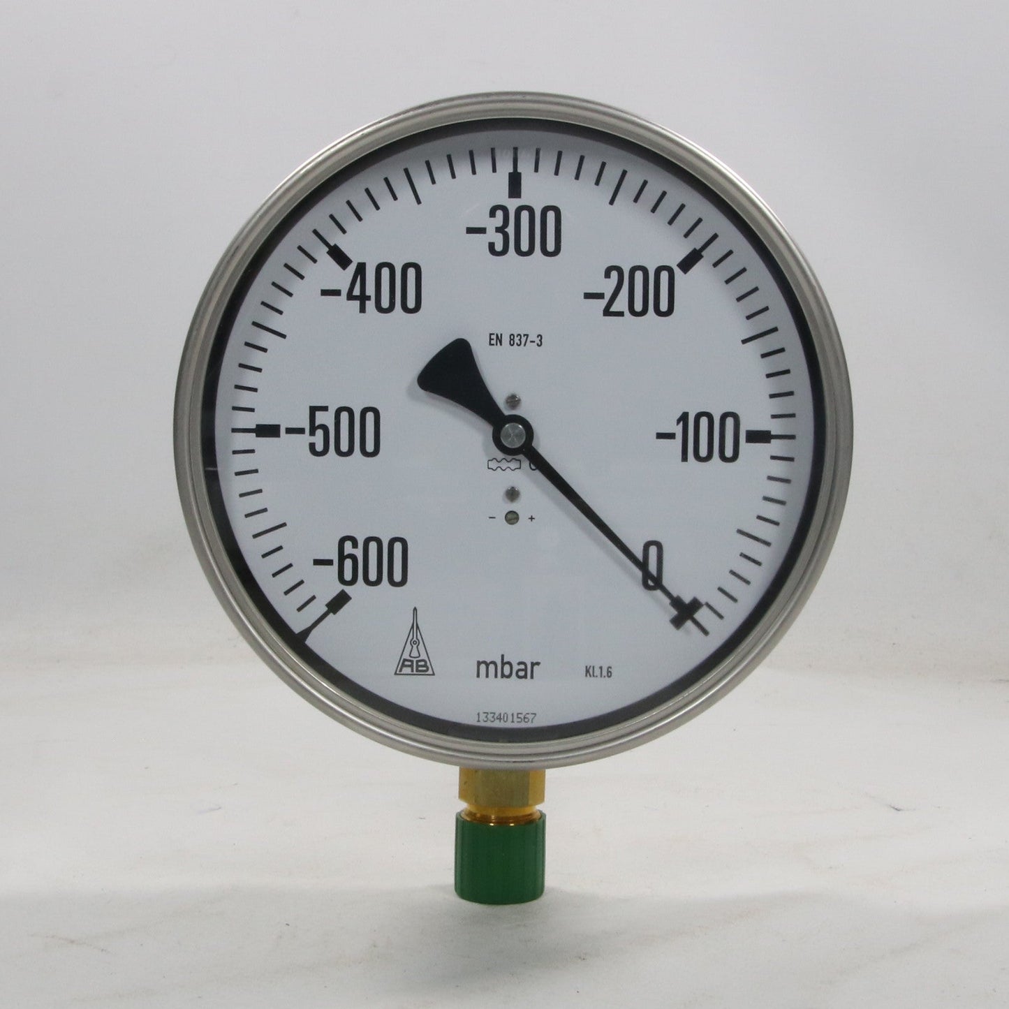 Armaturenbau KPCh 160-1 Capsule Spring Manometer - -600...0 mbar-Capsule Spring Manometer-Used Industrial Parts