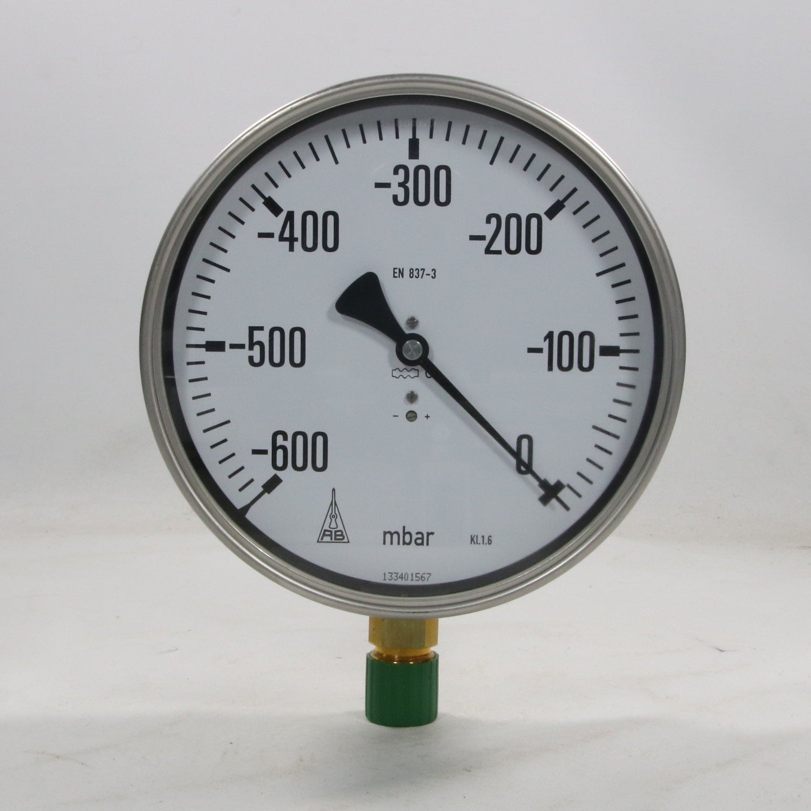 Armaturenbau KPCh 160-1 Capsule Spring Manometer - -600...0 mbar-Capsule Spring Manometer-Used Industrial Parts