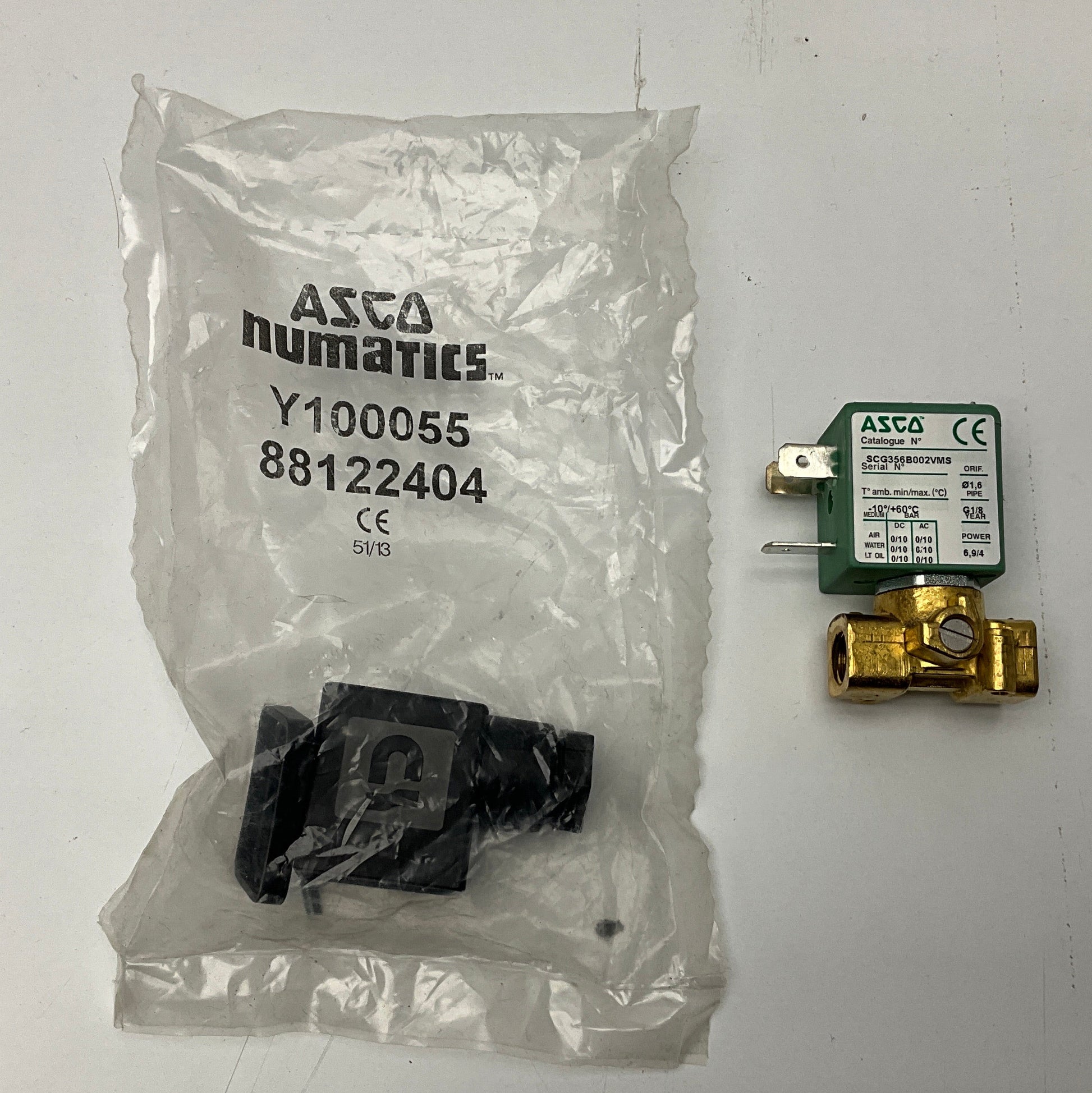 Asco SCG356B002VMS Solenoid Valve-Solenoid Valve-Used Industrial Parts