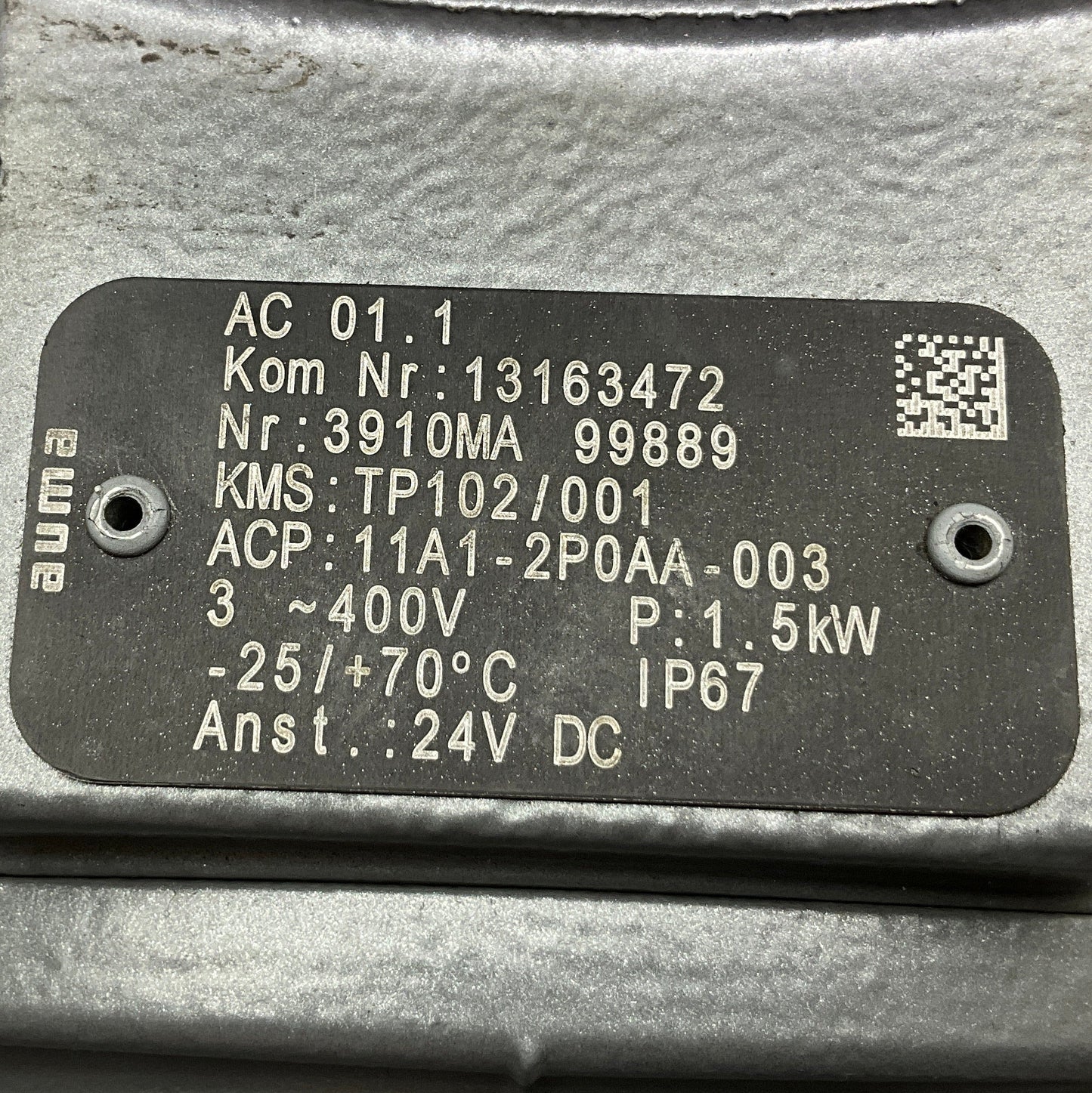 Auma AC 01.1 Actuator Control Unit-Actuator Control Unit-Used Industrial Parts