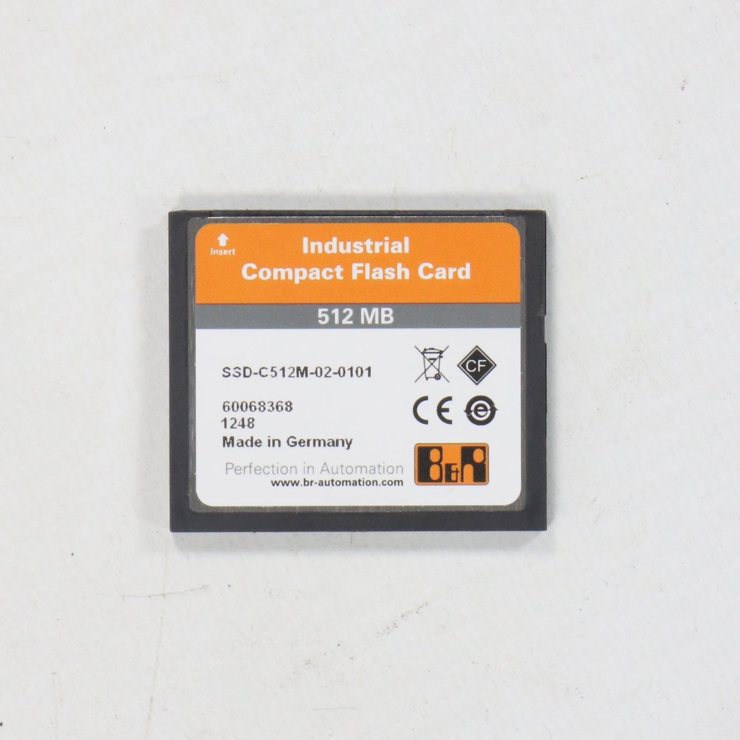 B&R Automation 512MB Industrial Compact Flash Card - 5CFCRD.0512-06-Industrial Compact Flash Card-Used Industrial Parts