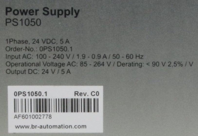 B&R Automation PS1050 Power Supply-Power Supply-Used Industrial Parts