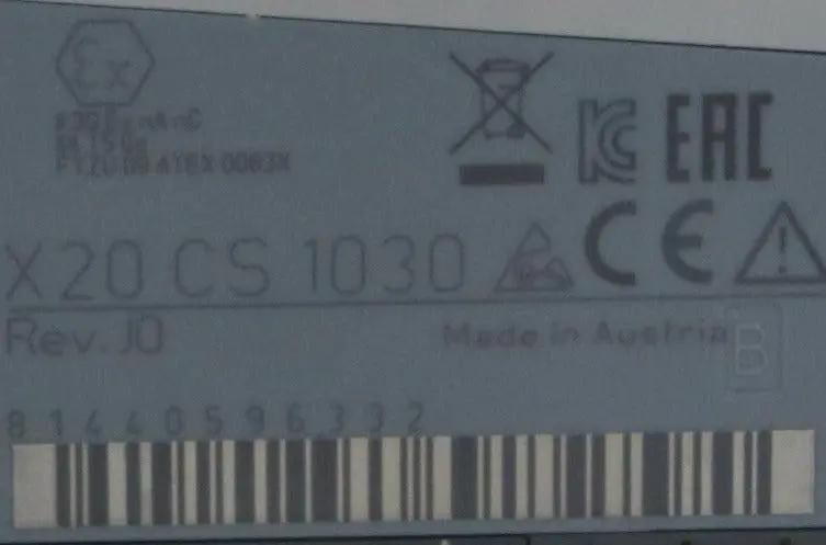 B&R Automation X20 CS 1030 Communication Interface Module-Communication Interface Module-Used Industrial Parts