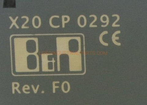 Image of B&R X20 CP 0292 CPU Module/X20 PS 9502 Power Supply Module-CPU Module-AC-06-06-Used Industrial Parts
