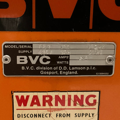 BVC YP3 100 Air Supply Blower-Air Supply Blower-Used Industrial Parts