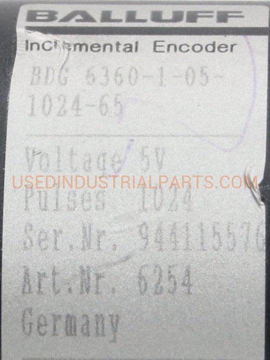 Balluff BDG 6360-1-05-1024-65 Incremental Encoder-Incremental Encoder-CD-03-08-Used Industrial Parts