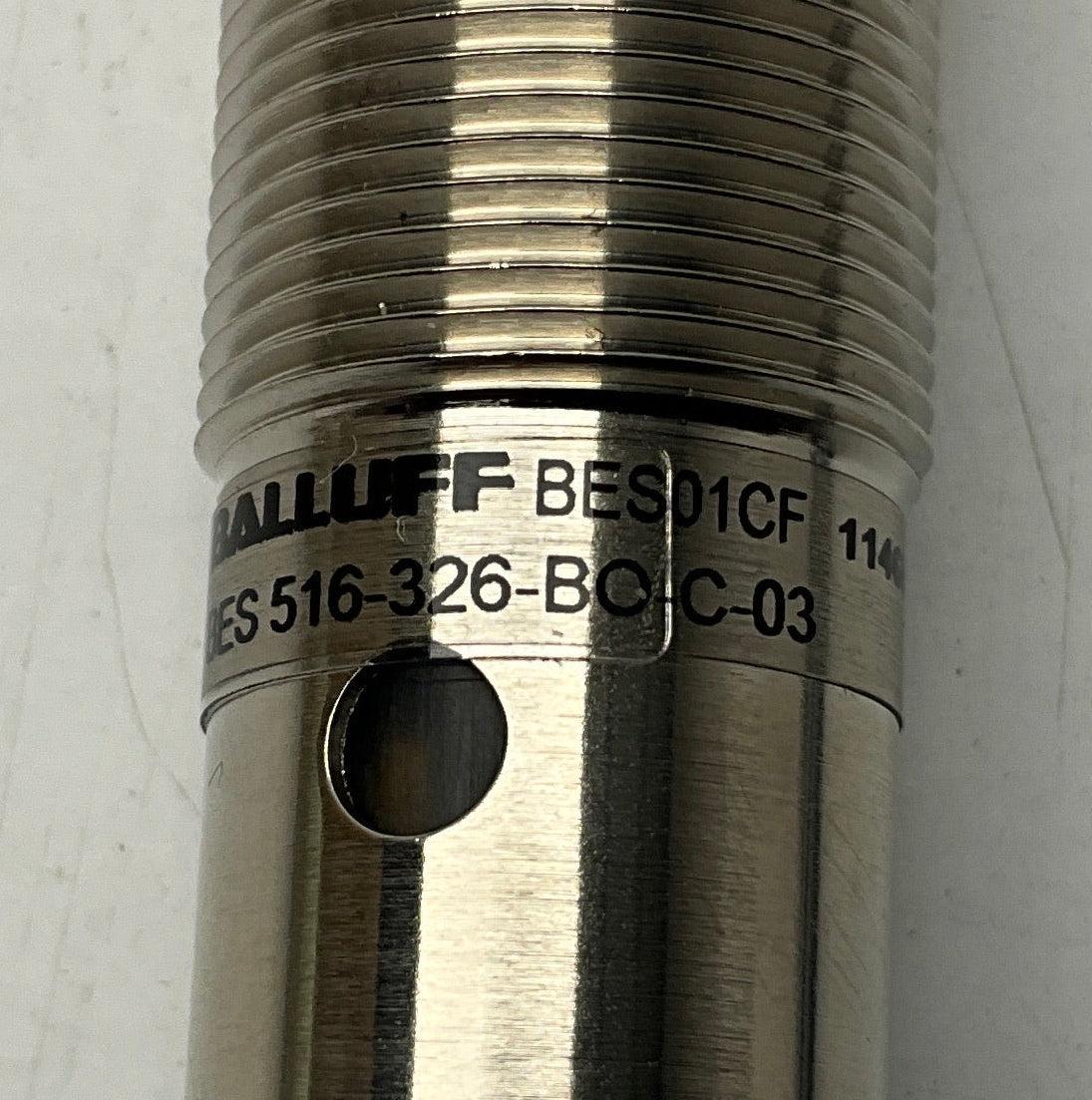 Balluff BES01CF Inductive Proximity Sensor - BES 516-326-B0-C-03-Inductive Proximity Sensor-Used Industrial Parts
