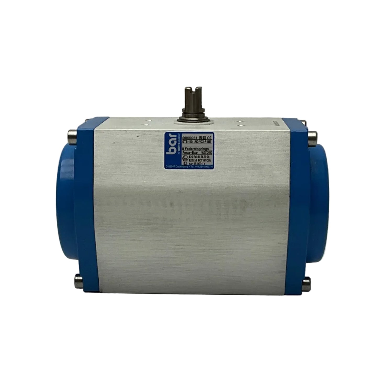 Bar GmbH GTE-110.1/90-V22-F-BE Pneumatic Twin Piston Actuator-Pneumatic Twin Piston Actuator-Used Industrial Parts