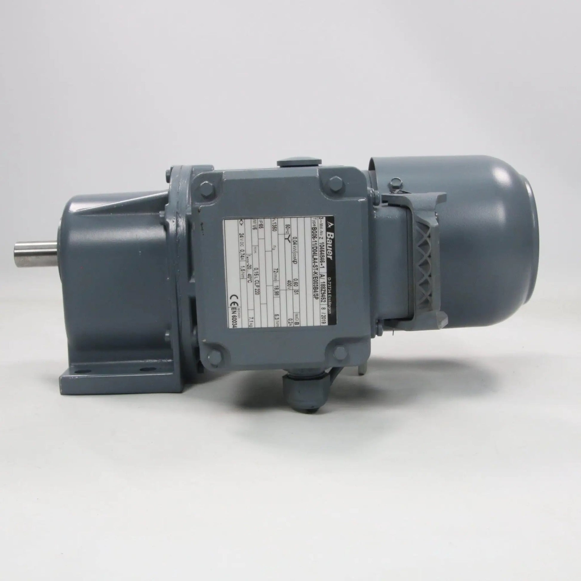 Bauer Gear Motor BG06-11/D04LA4-ST-K/E003B4/SP