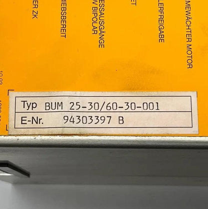 Baumuller BUM 25-30/60-30-001 Servo Drive Unit-Servo Drive Unit-Used Industrial Parts
