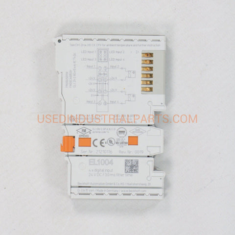 Image of Beckhoff EL1004 EtherCat Terminal-Ethercat Terminal-AE-05-05-05-Used Industrial Parts