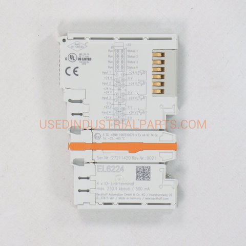 Image of Beckhoff EL6224 EtherCat Terminal-Ethercat Terminal-AE-05-05-01-Used Industrial Parts