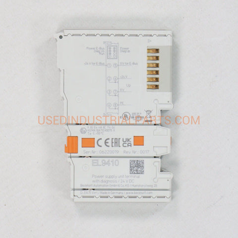 Image of Beckhoff EL9410 EtherCat Terminal-Ethercat Terminal-AE-05-05-03-Used Industrial Parts