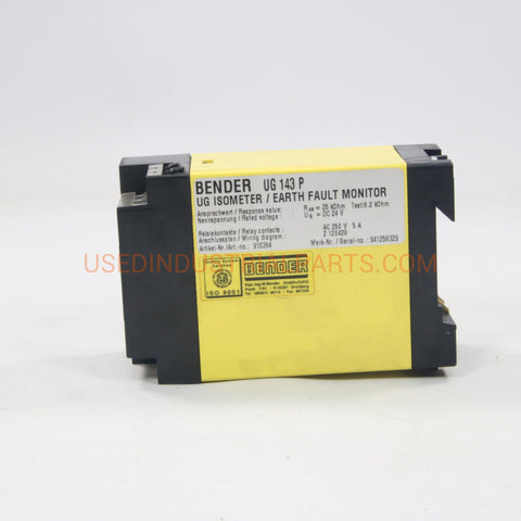 Image of Bender UG 143 P Earth Fault Monitor-Earth Fault Monitor-AA-05-05-Used Industrial Parts