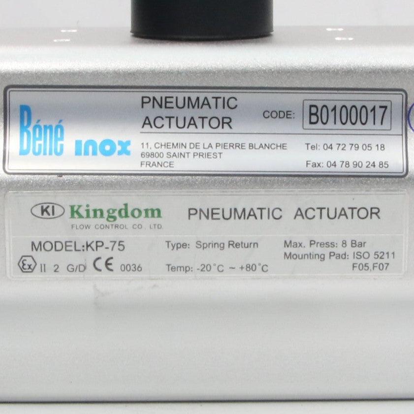 Bene Inox Kingdom KP 75 Pneumatic Actuator-Pneumatic Actuator-Used Industrial Parts