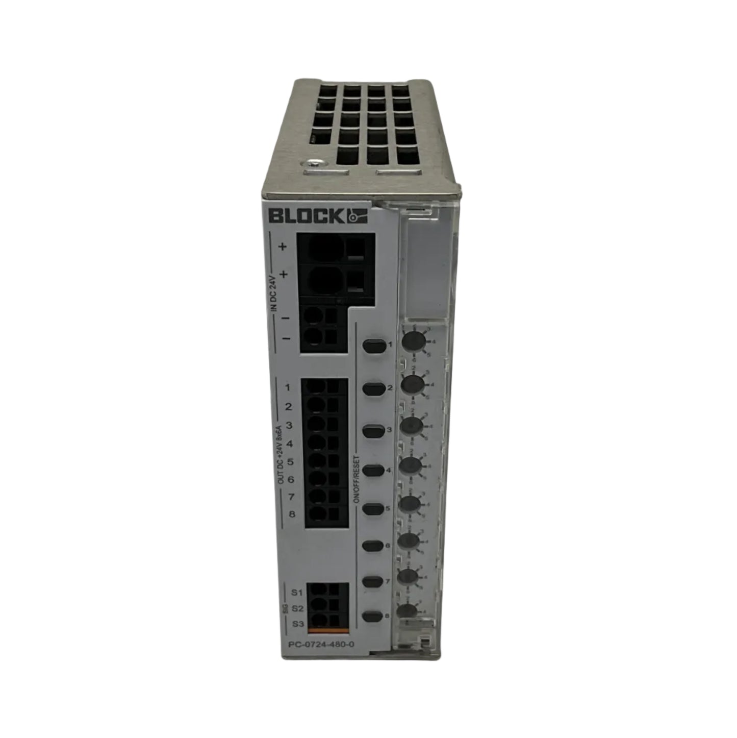 Block PC-0724-480-0 Electronic Circuit Breaker-Electronic Circuit Breaker-Used Industrial Parts