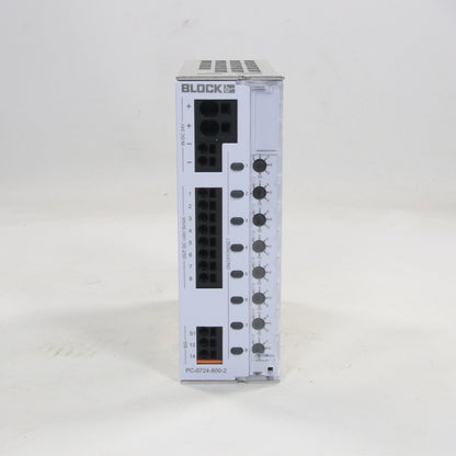 Block PC-0724-800-2 Electronic 8-Channel Circuit Breaker-Electronic 8-Channel Circuit Breaker-Used Industrial Parts