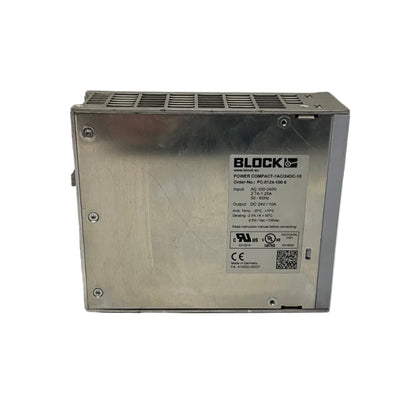 Block Power Compact - 1AC/24DC-10 Power Supply-Power Supply-Used Industrial Parts