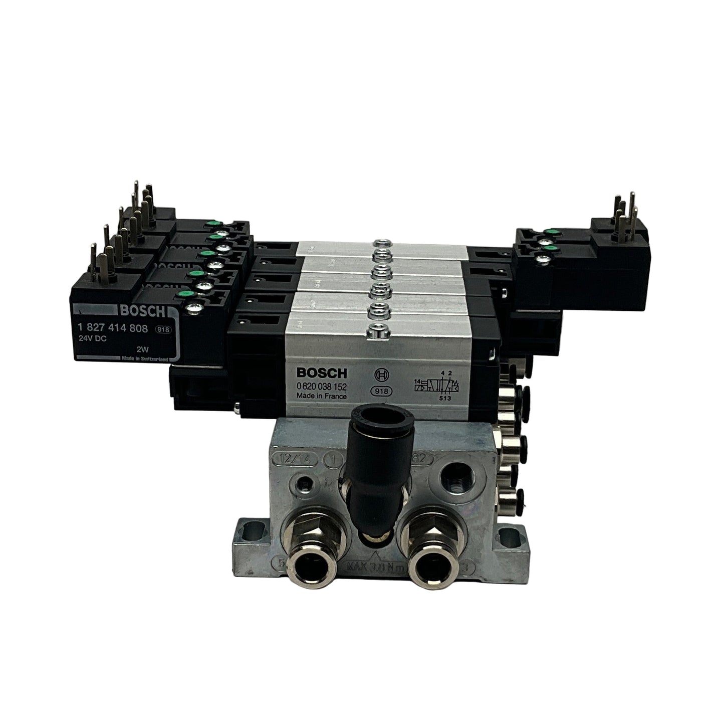 Bosch Aventics 1 825 503 891 Pneumatic Manifold & Solenoid Valves-Pneumatic Valve Manifold & Solenoid Valves-Used Industrial Parts