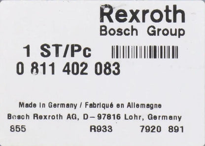 Bosch Rexroth 0 811 402 083 Proportional Pressure Reducing Valve-Proportional Pressure Reducing Valve-Used Industrial Parts