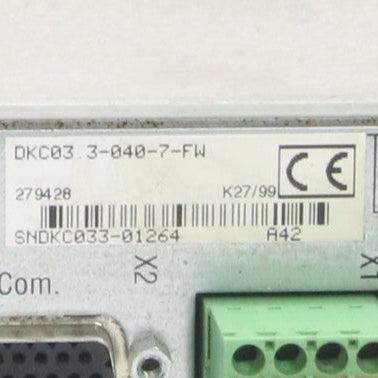Bosch Rexroth DKC03.3 040 7 FW Ecodrive 3 Servo Drive-Servo Drive-Used Industrial Parts