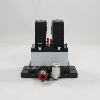 Bosch Rexroth Mecman Double Solenoid Valve with Subplate-Double Solenoid Valve with Subplate-Used Industrial Parts