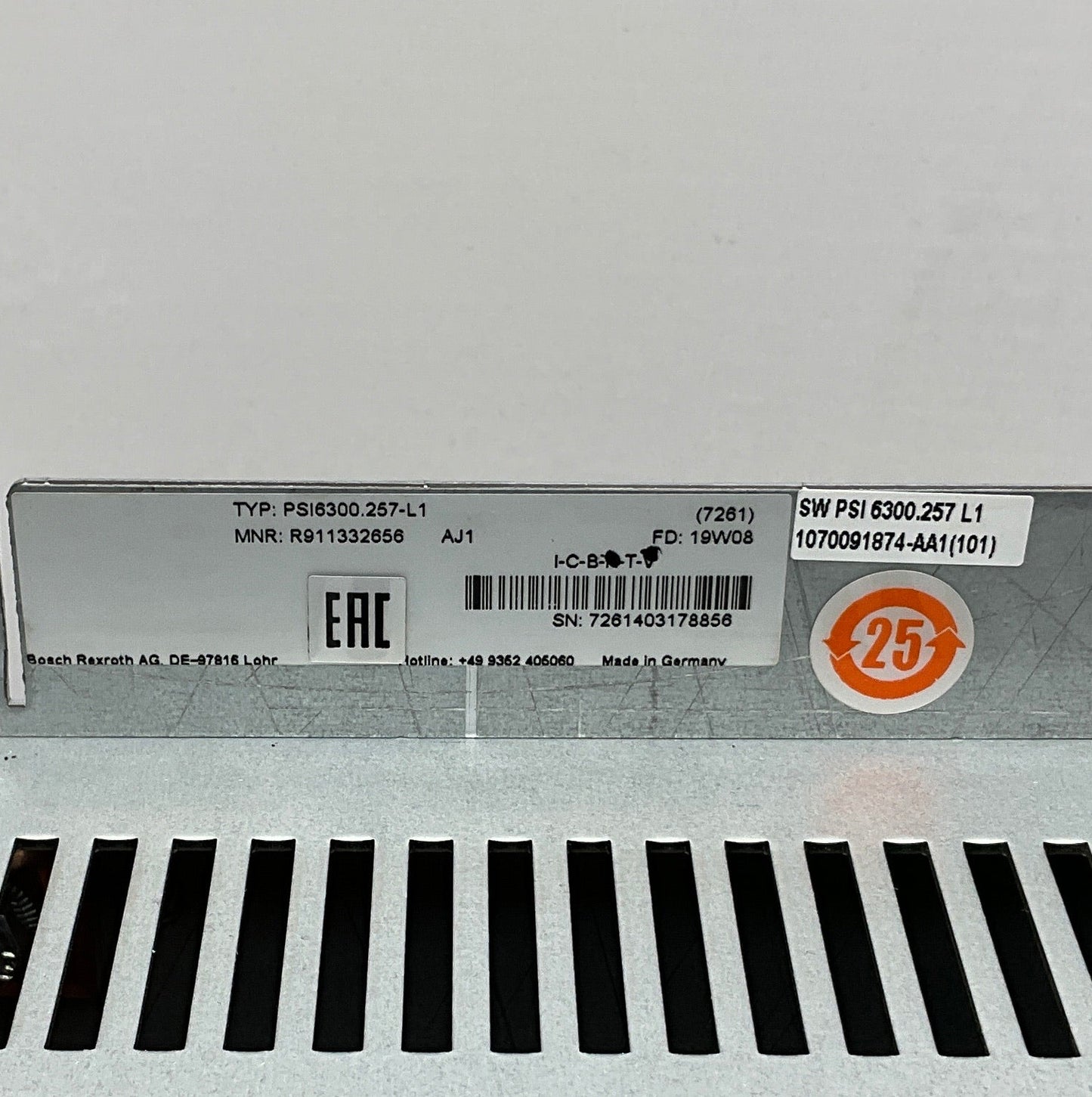 Bosch Rexroth PSI 6300.257-L1 Medium Frequency Inverter-Medium Frequency Inverter-Used Industrial Parts