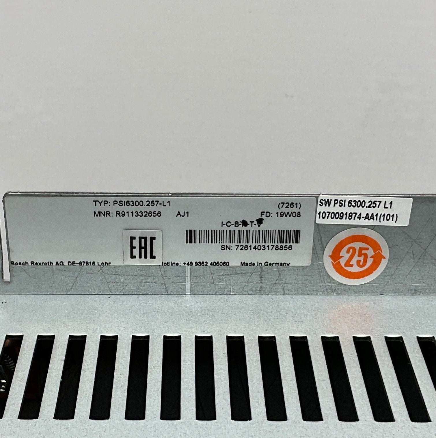 Bosch Rexroth PSI 6300.257-L1 Medium Frequency Inverter-Medium Frequency Inverter-Used Industrial Parts