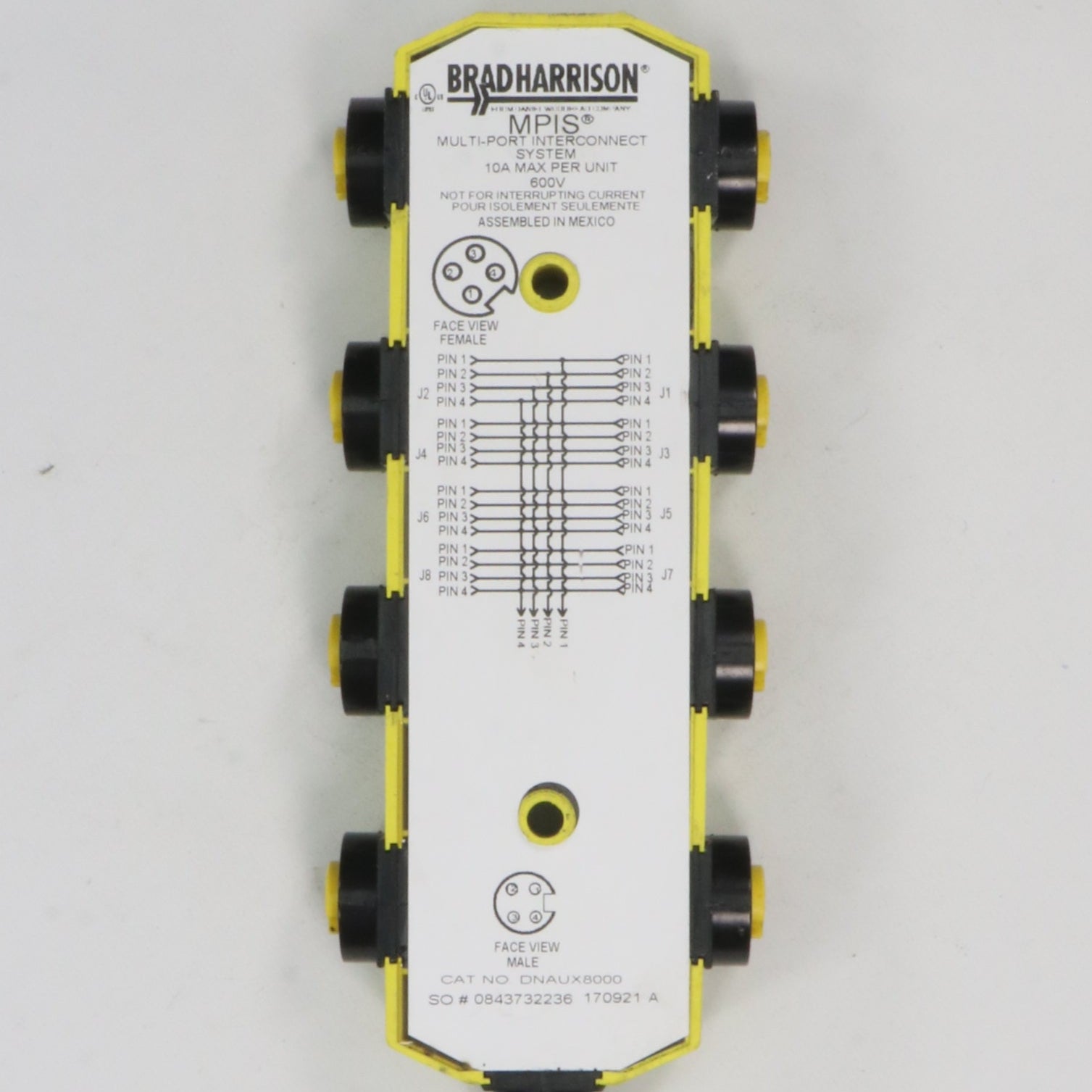 Brad Harrison DNAUX8000 Multiport Interconnect System-Interconnector-Used Industrial Parts