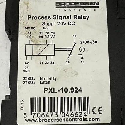 Brodersen PXL-10.924 Process Signal Threshhold Relay-Process Signal Threshhold Relay-Used Industrial Parts