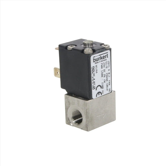 Burkert 2871 2-Way Solenoid Control Valve 24V DC G1/8-Standard Solenoid Controller-Used Industrial Parts