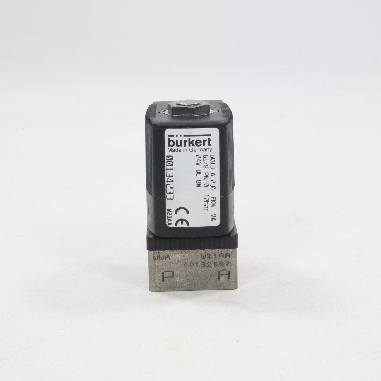 Burkert 6013 134233 Direct Acting 2/2 Way Solenoid Valve-Solenoid Valve-Used Industrial Parts