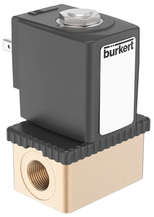 Burkert 6013 137537 2/2-Way Solenoid Valve, 24 V DC-Solenoid Valve-BC-06-05-05-6152427540516-Used Industrial Parts