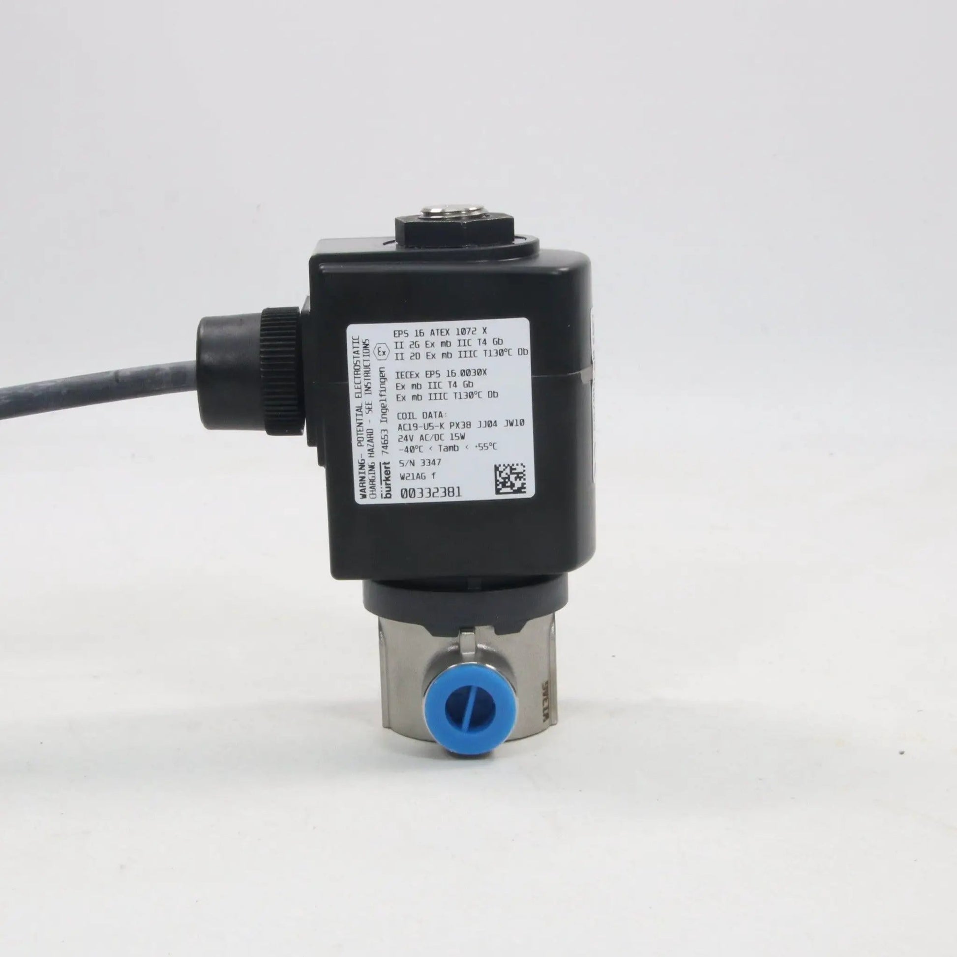 Burkert 6027 2-Way Solenoid Valve 00380702-Solenoid Valve-Used Industrial Parts