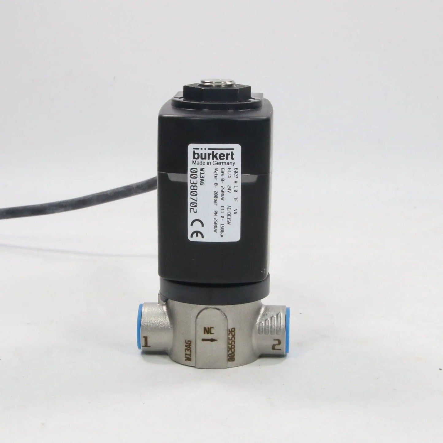 Burkert 6027 2-Way Solenoid Valve 00380702-Solenoid Valve-Used Industrial Parts