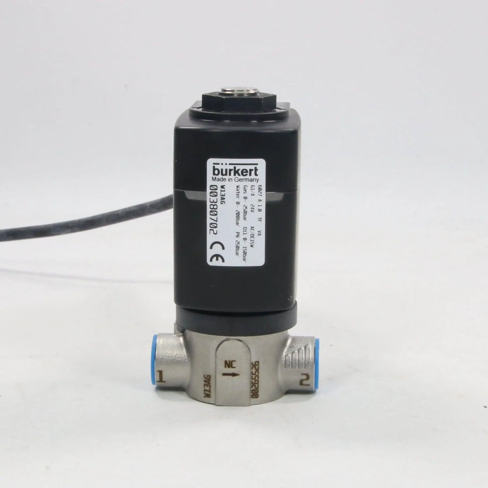 Burkert 6027 2-Way Solenoid Valve 00380702-Solenoid Valve-Used Industrial Parts
