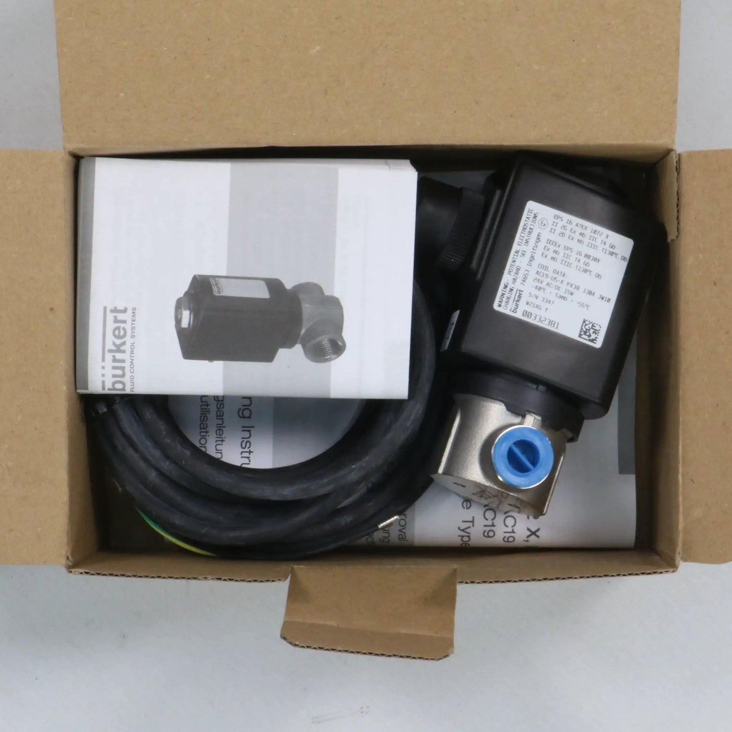 Burkert 6027 2-Way Solenoid Valve 00380702-Solenoid Valve-Used Industrial Parts