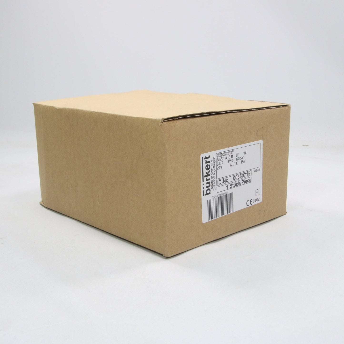 Burkert 6027 2-Way Solenoid Valve 00380715-Solenoid Valve-Used Industrial Parts