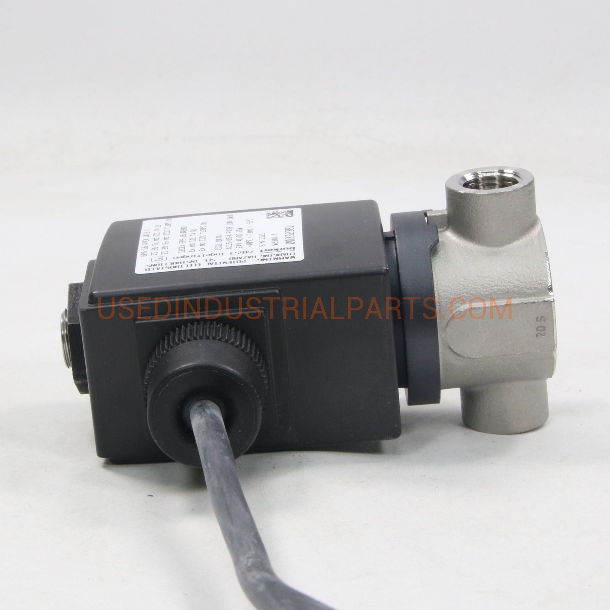 Burkert 6027 2-Way Solenoid Valve-Solenoid Valve-BC-04-02-Used Industrial Parts