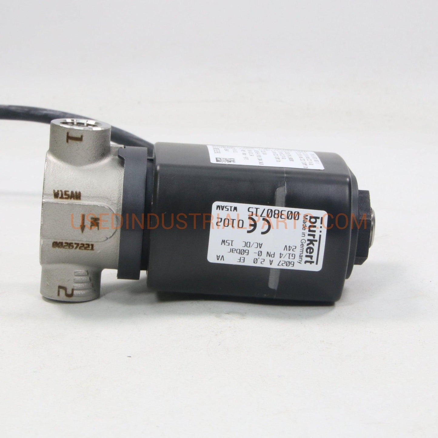 Burkert 6027 2-Way Solenoid Valve-Solenoid Valve-BC-04-02-Used Industrial Parts