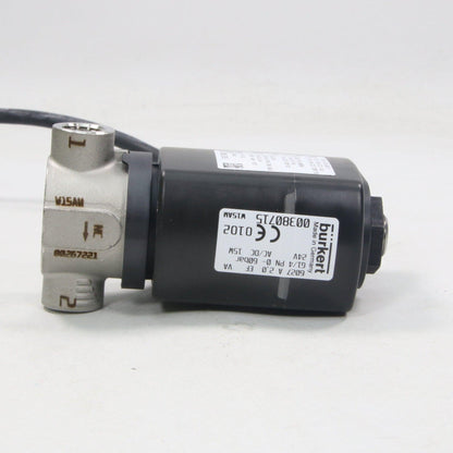 Burkert 6027 2-Way Solenoid Valve-Solenoid Valve-Used Industrial Parts