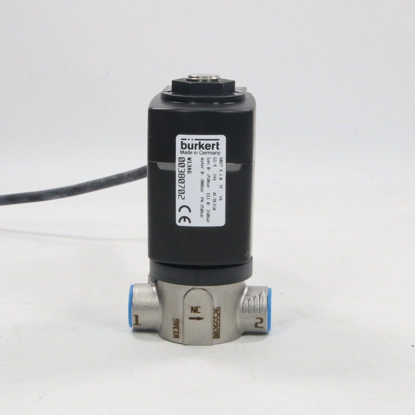 Burkert 6027 Two Way Solenoid Valve-Solenoid Valve-Used Industrial Parts