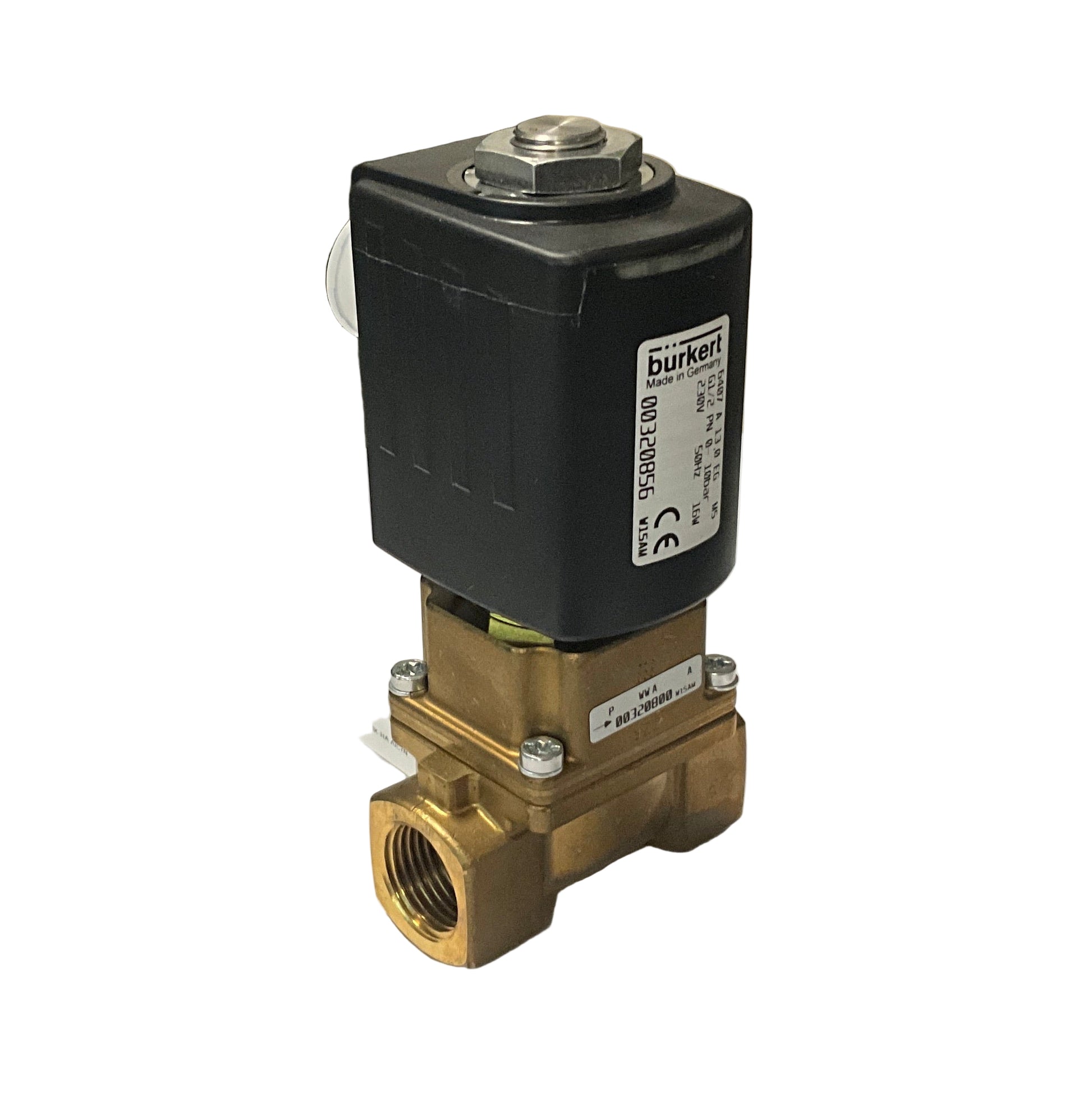 Burkert 6407 Servo Assisted Piston Valve 320856-Servo Assisted Piston Valve-Used Industrial Parts