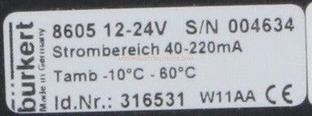 Burkert 8605 Programmable Digital Controller-Programmable Digital Controller-Used Industrial Parts