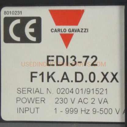 Carlo Gavazzi EDI3 72 F1K A D 0 XX Panel Meter-Panel Meter-AC-01-04-03-Used Industrial Parts