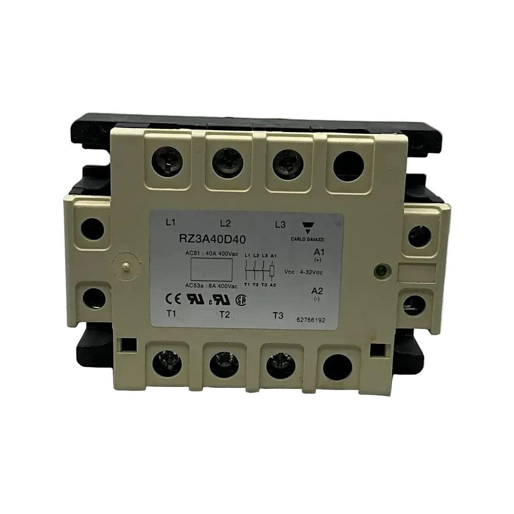 Carlo Gavazzi RZ3A40D40 3-Phase Solid State Relay-3-Phase Solid State Relay-Used Industrial Parts