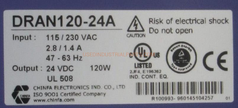 Chinfa DRAN120-24A Power Supply-Power Supply-AC-05-03-Used Industrial Parts