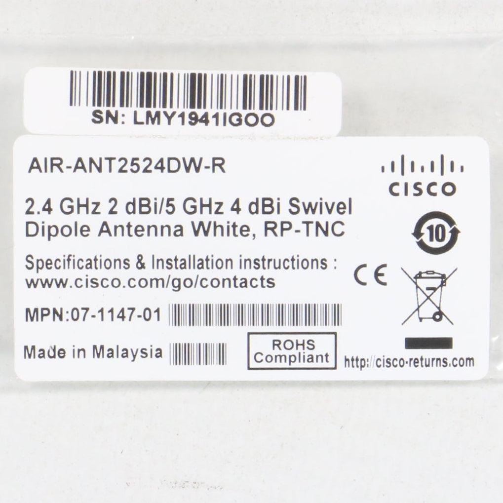 Cisco AIR-ANT2524DW-R Swivel Dipole Antenna-Swivel Dipole Antenna-Used Industrial Parts