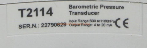 Image of Comet T2114 Barometric Pressure Transducer-Barometric Pressure Transducer-DB-04-06-01-Used Industrial Parts