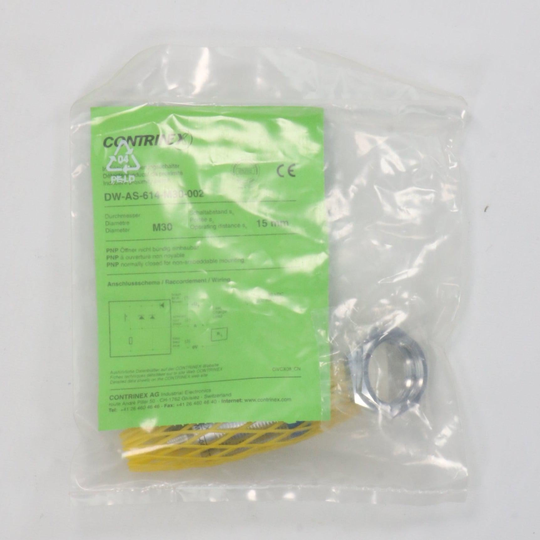 Contrinex DW AS 614 M30 002 Inductive Sensor-Inductive Sensor-Used Industrial Parts